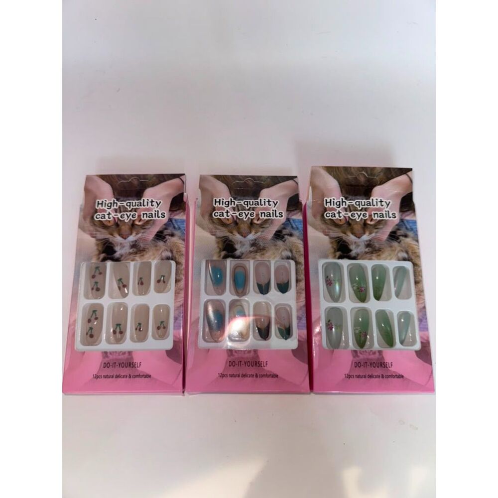 3 Pack Press On Nails Bundle